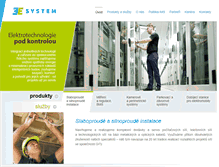 Tablet Screenshot of 3esystem.cz